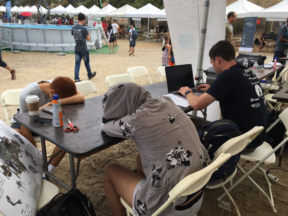 TeledyneMarine's tweet photo. Long days and long nights @AUVSIFoundation. Finish strong! https://t.co/hGO9MRGGBb