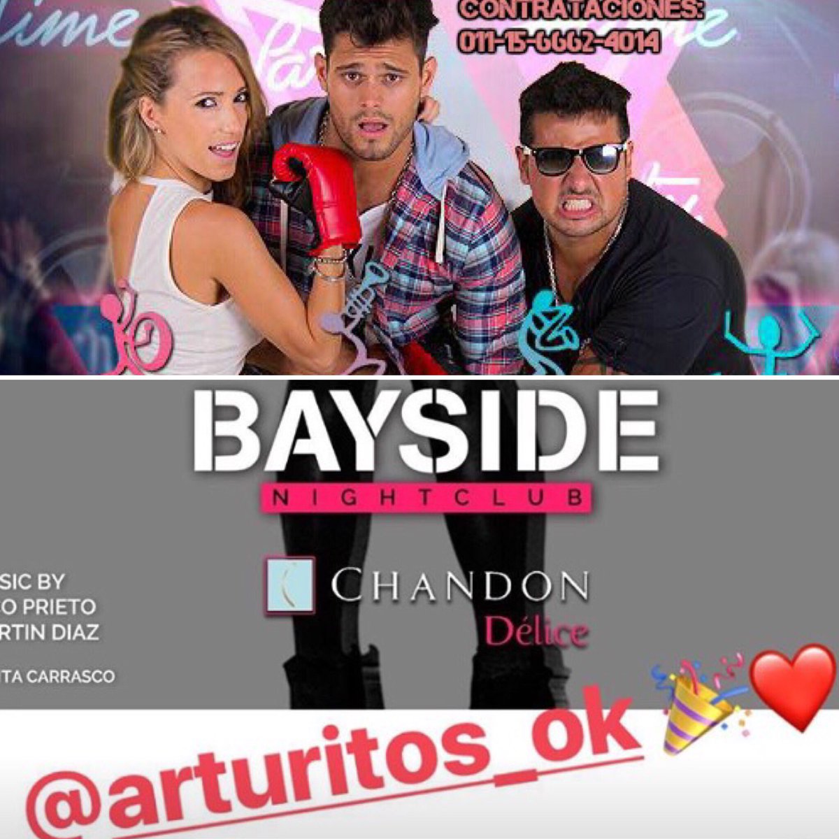 MERIMARMARCELA's tweet photo. Hoy anda bailate todo y cárgate de buena energía con @Arturitos_ok la banda de @lucasvelascook t esperan en #BySide https://t.co/9tiECPOSRB