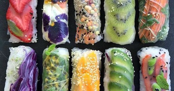 sheriandchris's tweet photo. Make it a #snack or meal, fruit and veggie rice paper roll, colorful and crunchy from #rawmanda https://t.co/y7XeePoLiP https://t.co/gt2gHg4pCq