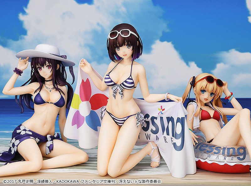 1/7スケールフィギュア「加藤恵 水着Ver.」彩色原型初お披露目