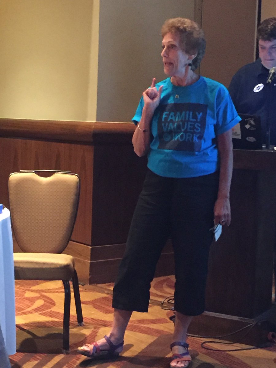 joannaklonsky's tweet image. .@Ellen_Bravo @FmlyValuesWork breaks down the advances in the fight for #paidsickleave &amp;amp; the threats it still faces. #LocalProgress17