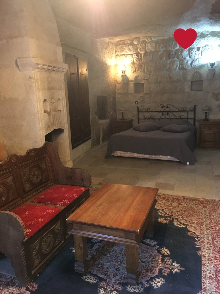 TaskonakHotel's tweet image. Nothing like staying in a cave room in the hot summer weather. Stay cool.