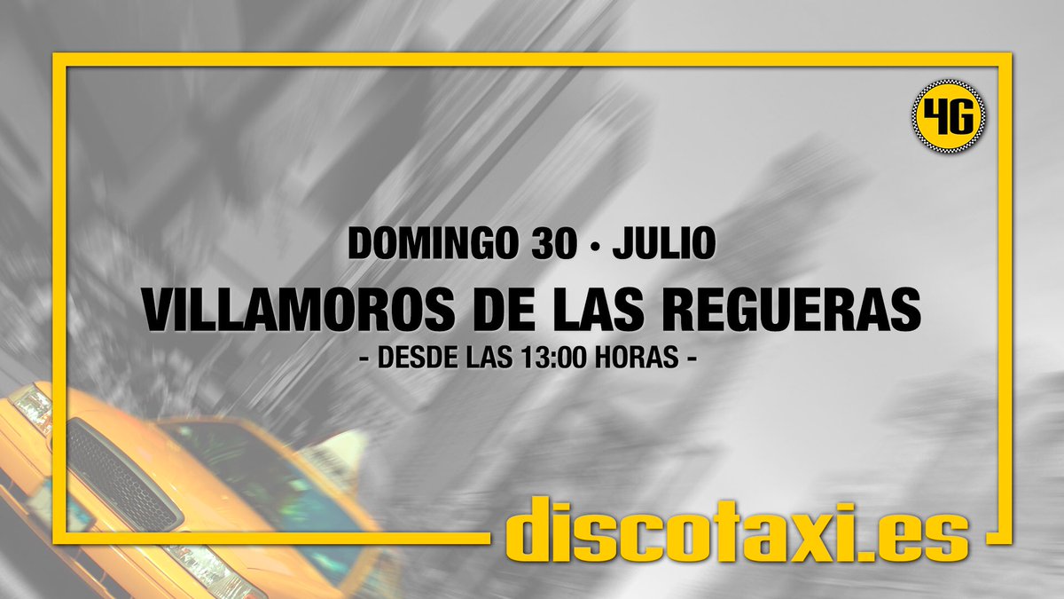 Mañana nos vemos en las fiestas de #VillamorosdelasRegueras para gozar y gozar!!
#DiscoTaxi está repleto de temazos...vengan y disfruten!! 😊