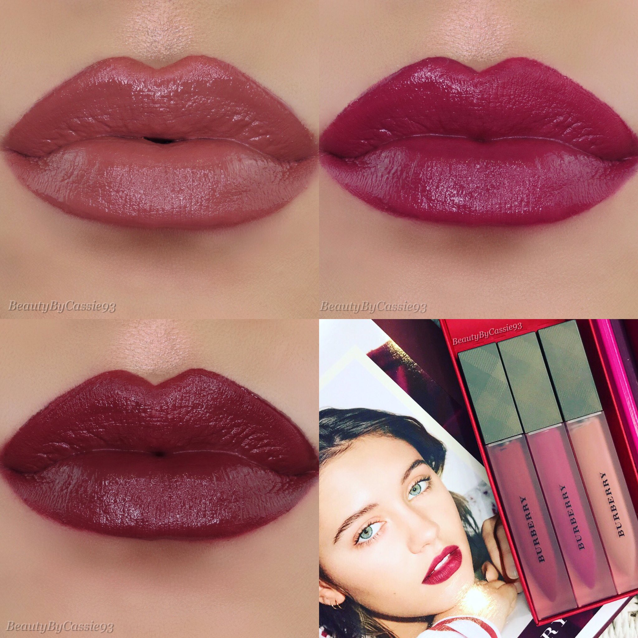 Cassie auf X Burberry Liquid Lip Velvet shades Fawn No. 05 Bright Plum No. 49 Oxblood No. 53 burberry liquidlipvelvet makeup beautyblogger https t tGZNcyaUB4 X