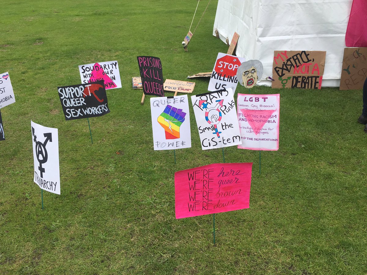 AdamMetalBirder's tweet photo. Enjoyable day at #SheffieldPride I met a pug called Lucifer. Also some excellent placards. https://t.co/jpbQ7Baq0h