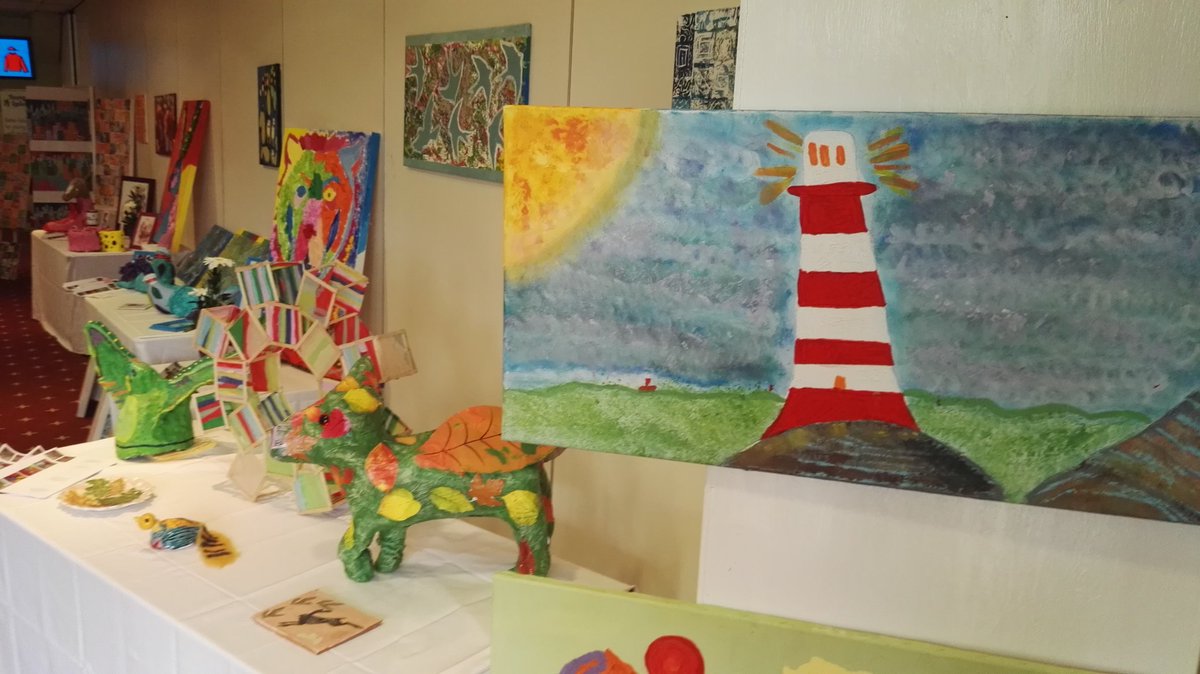 youngepilepsy's tweet photo. We're privileged to have some brilliant art work from our students at #StPiers on display at @LingfieldPark this afternoon. #YERaceDay https://t.co/UigONQlrPq