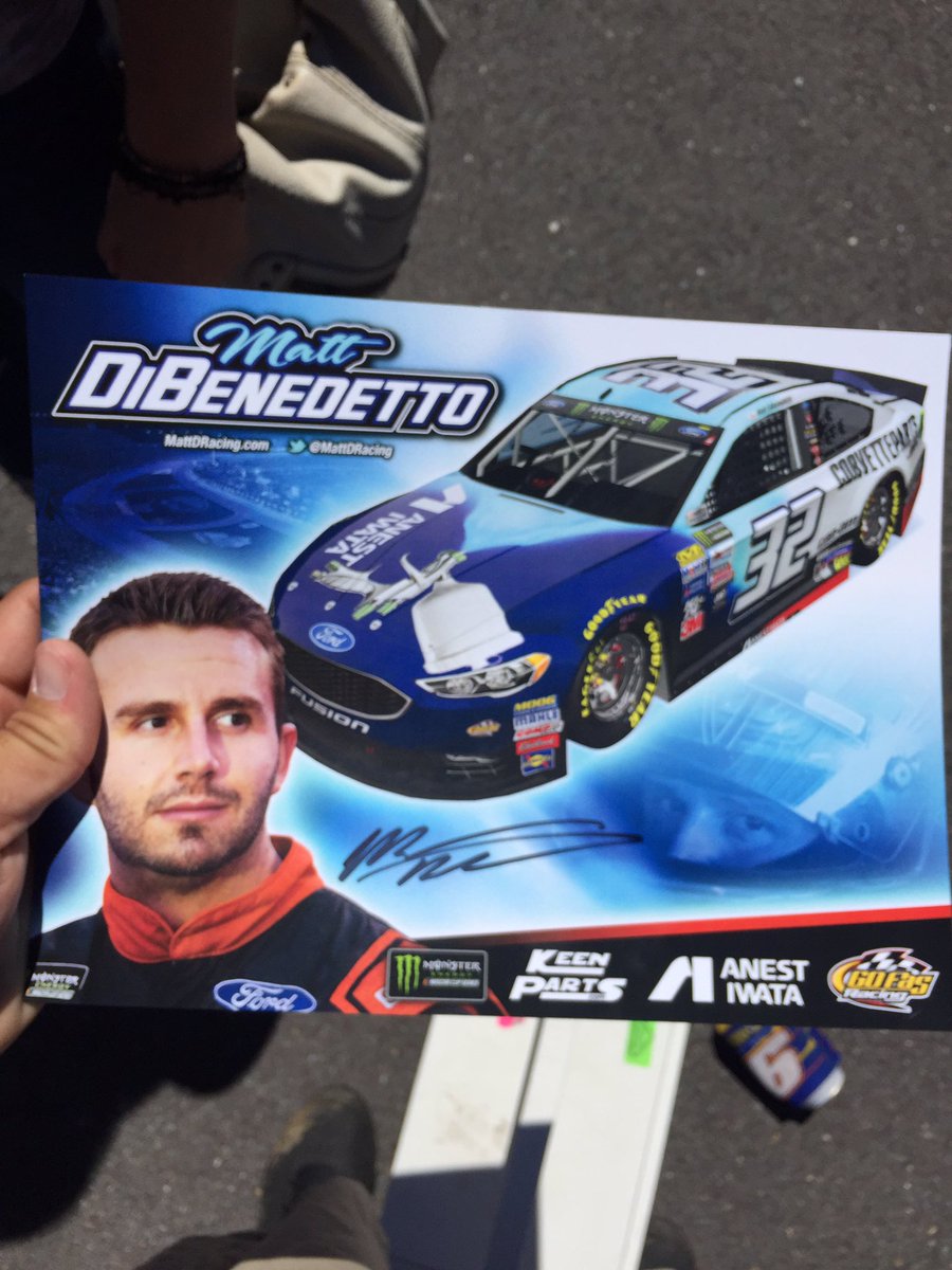 OltraRacing's tweet photo. @mattdracing thanks for the card! You going to make any appearances this weekend?! #pocono https://t.co/QEqE8lXCU2