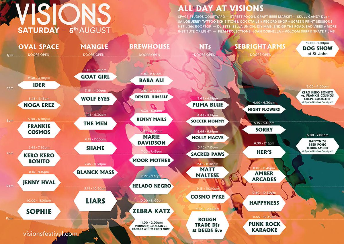 Gigslutz_'s tweet photo. Visions announces stages and running order https://t.co/NMNhLPCx4z #Visions2017 https://t.co/v5tqDZPby8