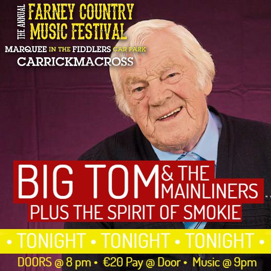 Join #BigTom and <a href="/5M0K13/">DonKanallie</a> tonight <a href="/farneymusicfest/">Farney MusicFestival</a>. In the marquee at <a href="/fiddlersbistro1/">Fiddlers Bistro</a>

Doors @ 8, €20 Pay @ Door, Music <a href="/9pm/">9pm</a>