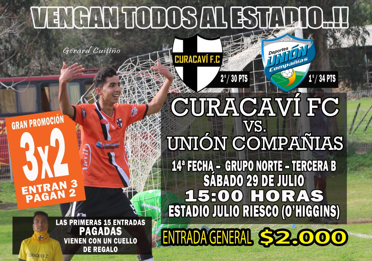 Curacavi_FC's tweet photo. HOY JUEGA CURACAVÍ FC..!!! https://t.co/D6mVyMP9Yn