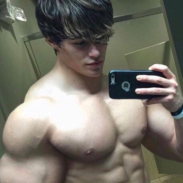 Schoolgirl muscle twink gym