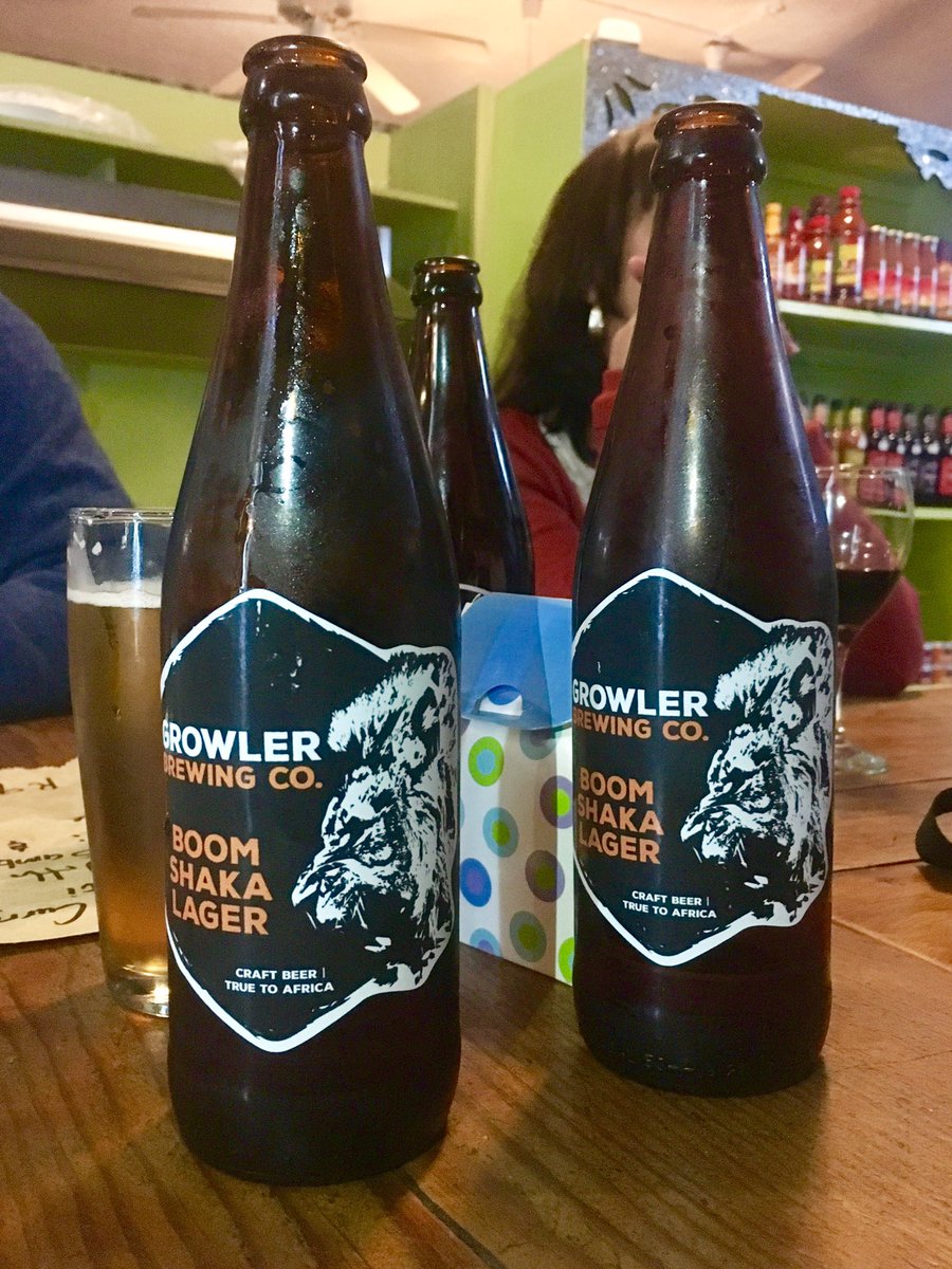 "It's better to be a lion for a day, than a sheep all your life" <a href="/GrowlerCo/">Growler Brewing Co.</a> #boomshakalager #lager #africa #lion