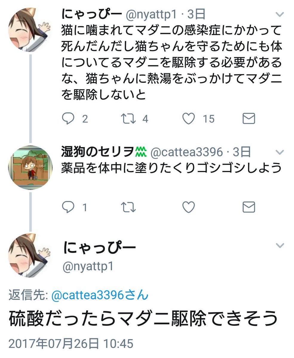 セリヲ 汚い猫を見つけたので虐待することにした コピペをご存じない