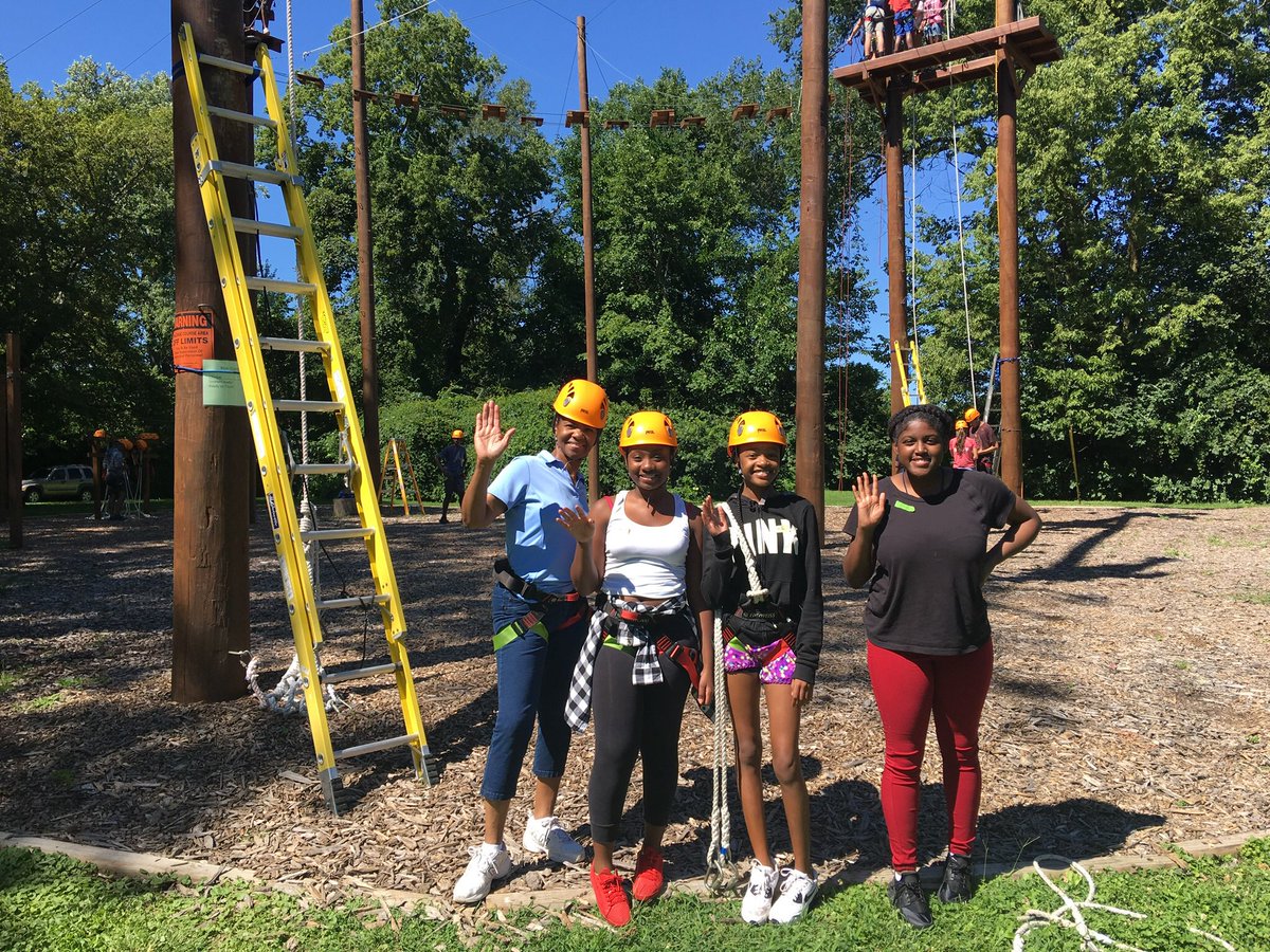 A beautiful day for the Mt. Calvary/Victory Township Retreat to enjoy time on the Challenge Course. Bring your team or group here soon!