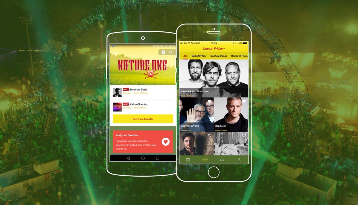A kick-ass app to guide you through the jungle of cosmic DJs and massive bunkers <a href="/NatureOne/">NATURE ONE</a>
buff.ly/2v6jHxm
#Germany #NatureOne2017