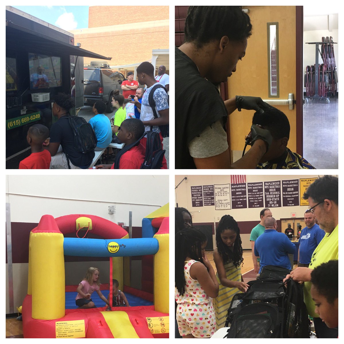 itsbrentdean's tweet photo. "Back to School Bash" is a success!! Family, fun, and laughs. @PantherNation_1 https://t.co/I3xPyhswUl