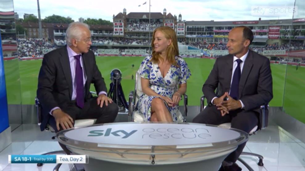 Talking rubbish on the telly..literally
Great fun promoting @SkyOceanRescue with <a href="/SkyCricket/">Sky Sports Cricket</a> gang &amp; catching up with ex TV hubby <a href="/mattkfloyd/">Matt Kabir Floyd</a>