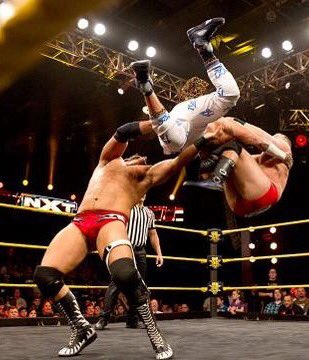 WWENXTWORLD's tweet photo. TODAY IN HISTORY!
NXT- July/29/2015
Scott Dawson &amp; Dash Wilder defeated Enzo Amore &amp; Colin Cassady (w/ Carmella). https://t.co/DWRUhChJoR