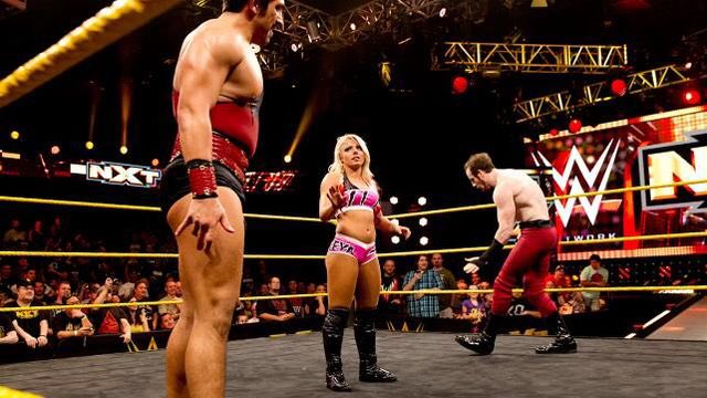 WWENXTWORLD's tweet photo. TODAY IN HISTORY!
NXT- July/29/2015
Blake &amp; @WWE_Murphy (w/ Alexa Bliss) (c) defeated The Vaudevillains (Aiden English &amp; Simon Gotch). https://t.co/5Ks9Eym5c8