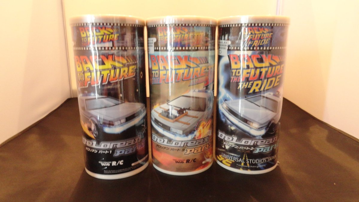 BacktotheFuture's tweet photo. From our archives! Complete set of 1:32 scale BACK TO THE FUTURE Taiyo R/C DeLorean Time Machines #TAIYORC https://t.co/CvZcp331rW via @eBay https://t.co/CClH3a953n