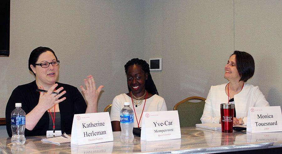 CornellMBA's tweet photo. #SocialEnterprise #Entrepreneurs shared their stories at the @eshipatcornell Celebration: https://t.co/kLw4gWB9WA @kreyolessence https://t.co/P2T6bNNimg