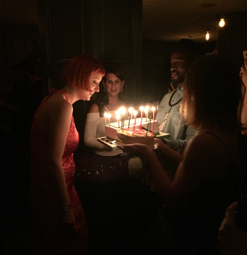 Give it up for birthday girl <a href="/CharliAmakeup/">Charli Avery</a> - so cool she got not one but two cakes