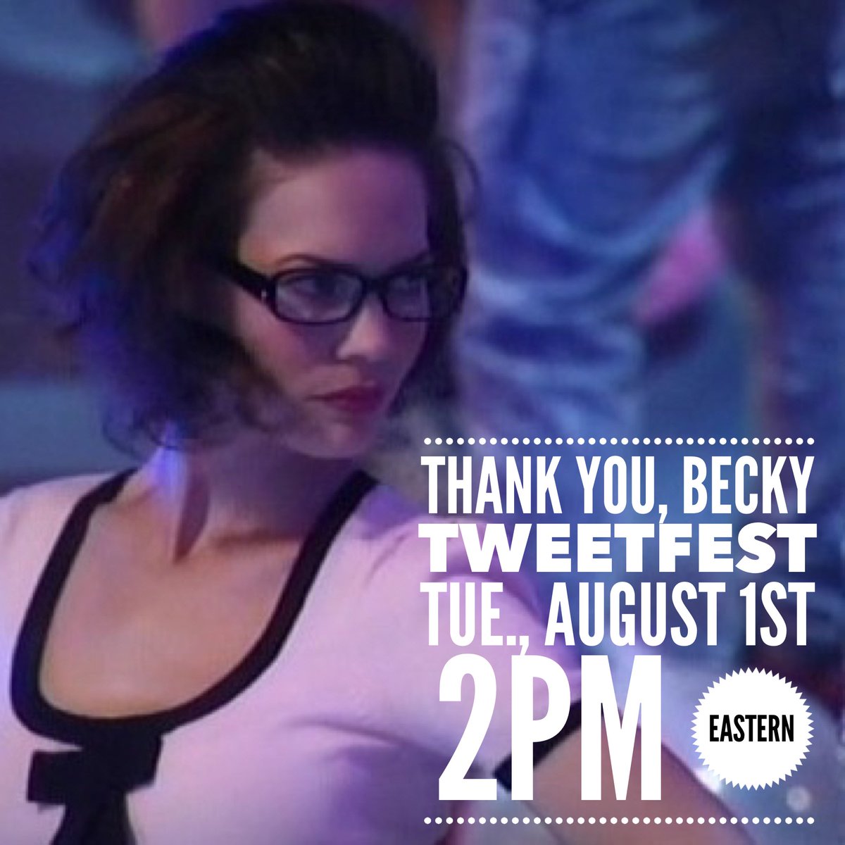 BuyingAir's tweet photo. All #BeckyHerbst fans invited to join the Thank You, Becky Tweetfest to celebrate Becky's 20th Anniversary. Tue., Aug. 1st at 2pm https://t.co/pCMf95hKQe