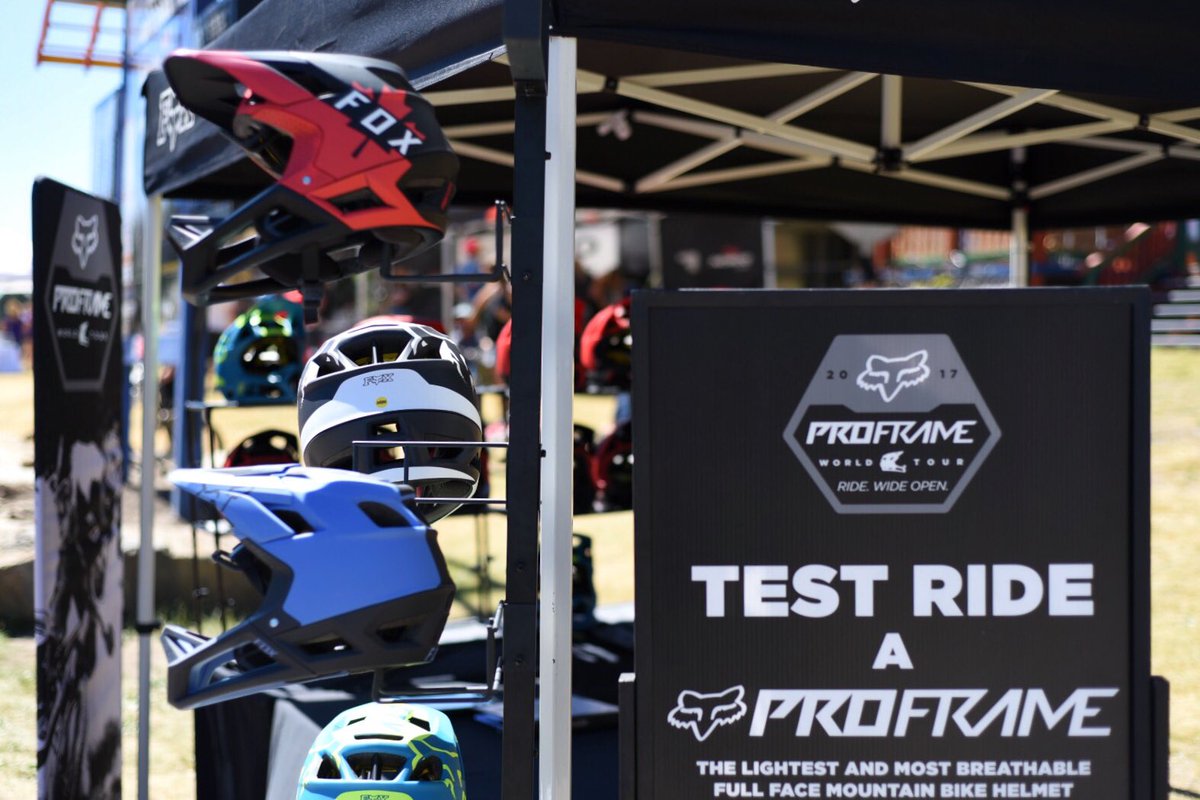 foxracingcanada's tweet photo. Out at @SilverStarBike this weekend? Come test out the new @foxmtb Proframe helmet. #ridewideopen https://t.co/mPjQVMBbII