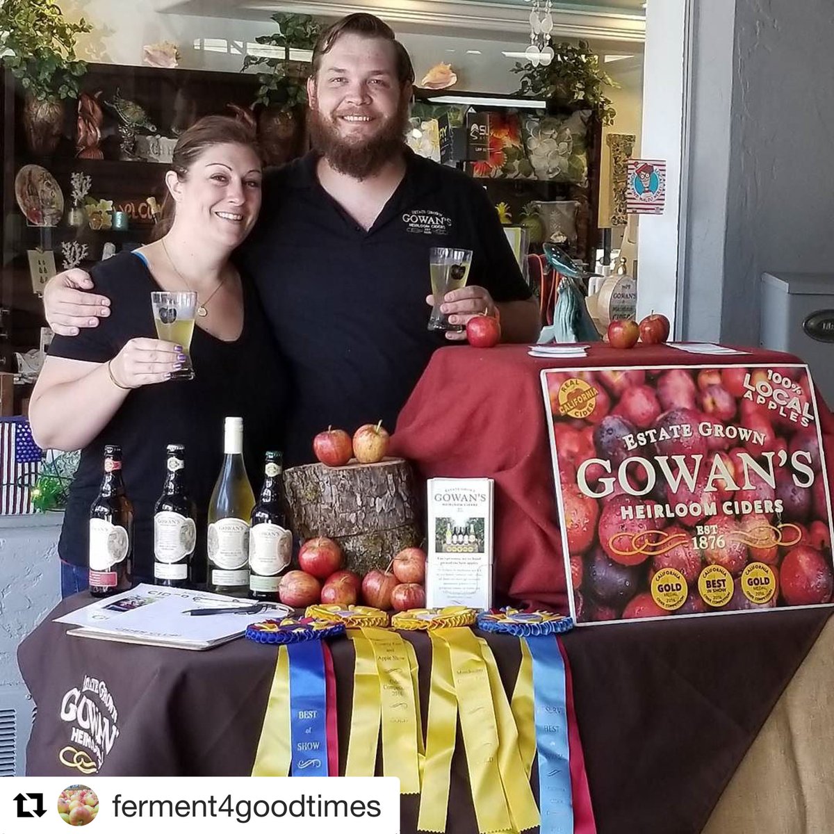 gowanscider's tweet photo. Excited to be in #SanJose for #Ciderwalk! Come & see us until 6pm today in front of #IslandInspired. https://t.co/SKwhSQUgL4