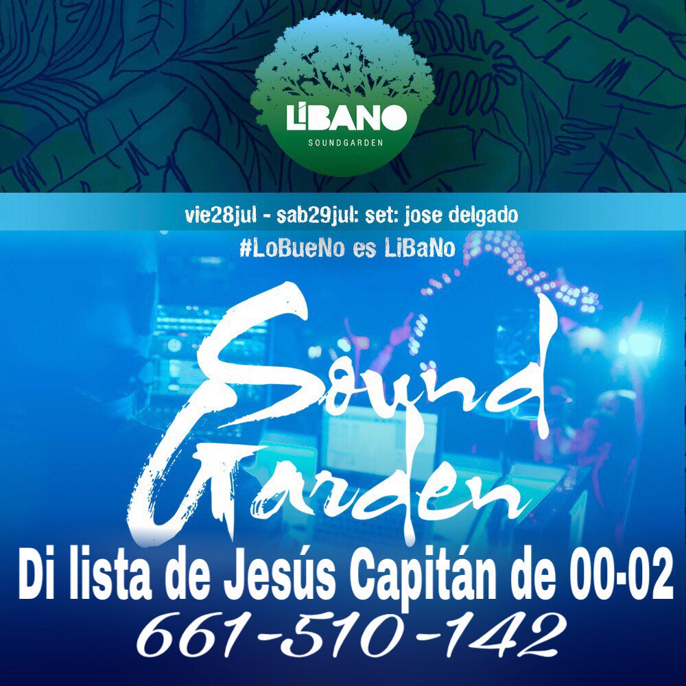 Jesus_Uthopia's tweet photo. Hoy #Sábado #Llenaso en Terraza #Libano
,
Di lista de Jesús Capitán de 00-2
.
Últimos reservados
.
Información
661-510-142
-
RT< https://t.co/qs93Ji8vDs