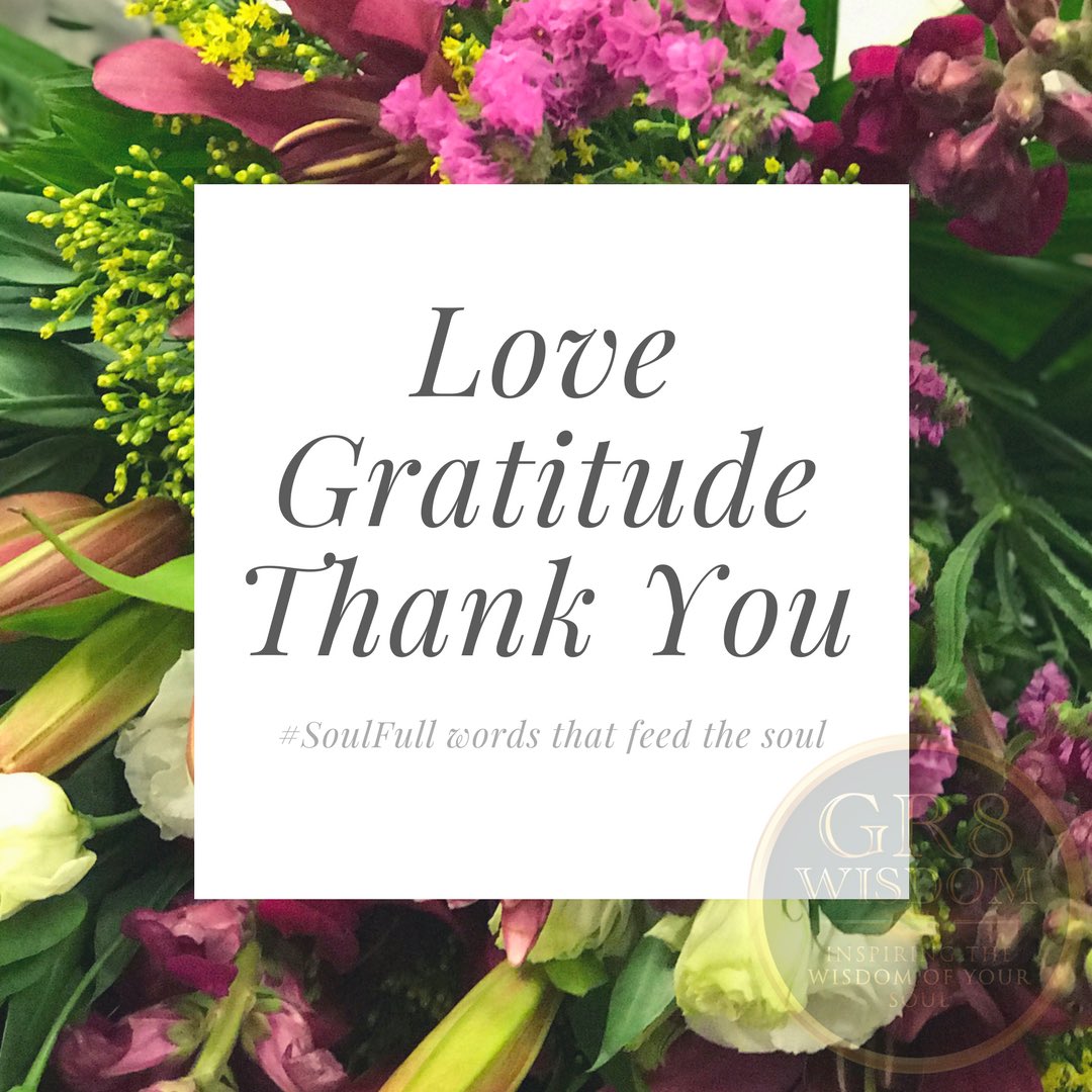 gr8wisdomglobal's tweet photo. #SoulFull words that feed the Soul Love, Gratitude, Thank you🙏
#love #gratitude #thankyou #wordsofwisdom #wisdom #words #soul #gr8wisdom https://t.co/EkwZ6HNklP