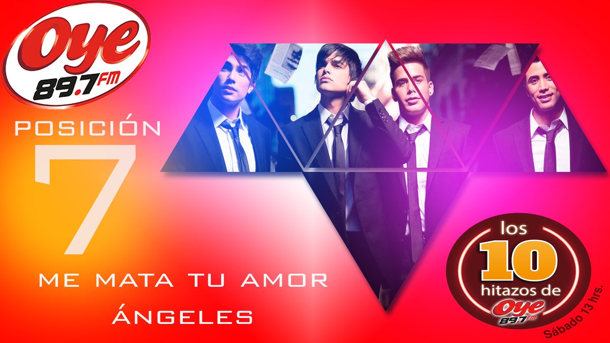 Oye897's tweet photo. #Los10HitazosDeOye 🇲🇽@Oye897 FM

Posición 7
@OficialAngeles 
#MeMataTuAmor

RT Voto por Ángeles
►@oyealbert897 https://t.co/twhlR19w3z