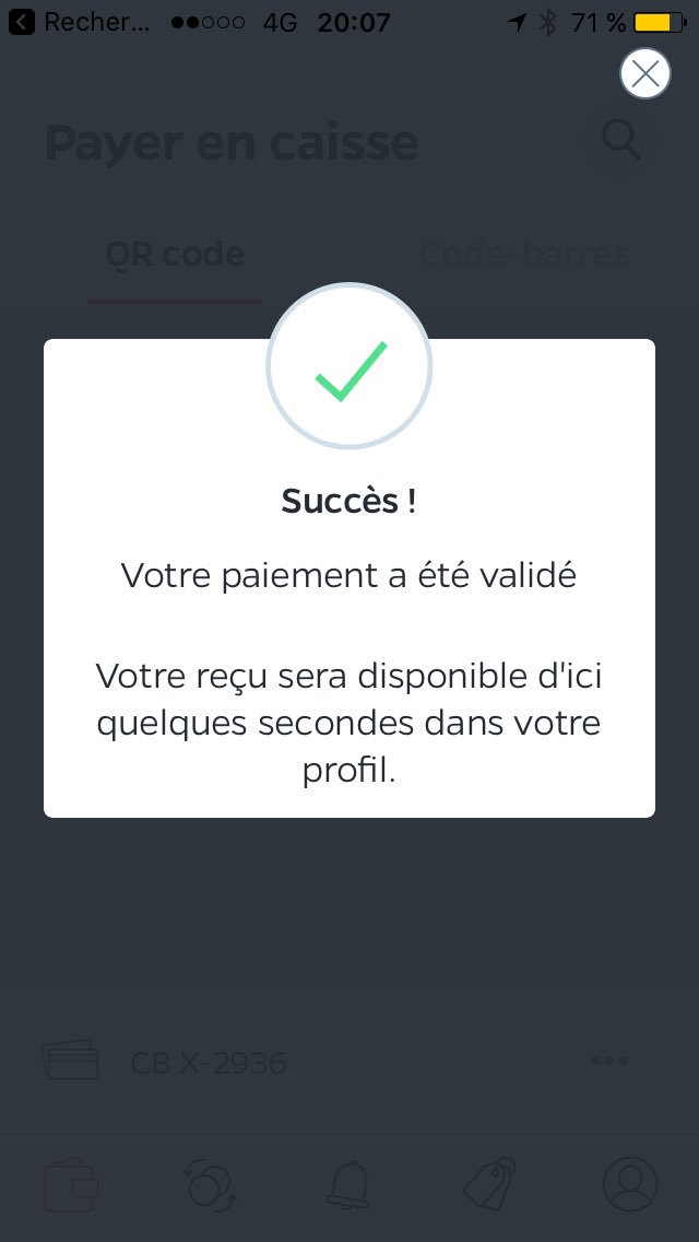 CharlineNuttin's tweet photo. Parcours sans couture pour payer @LyfPay @LesNuitsSecrtes ... peut être même trop facile ! #PasDeCode #QuidSécurité #DSP2 https://t.co/d4HubxuNk8
