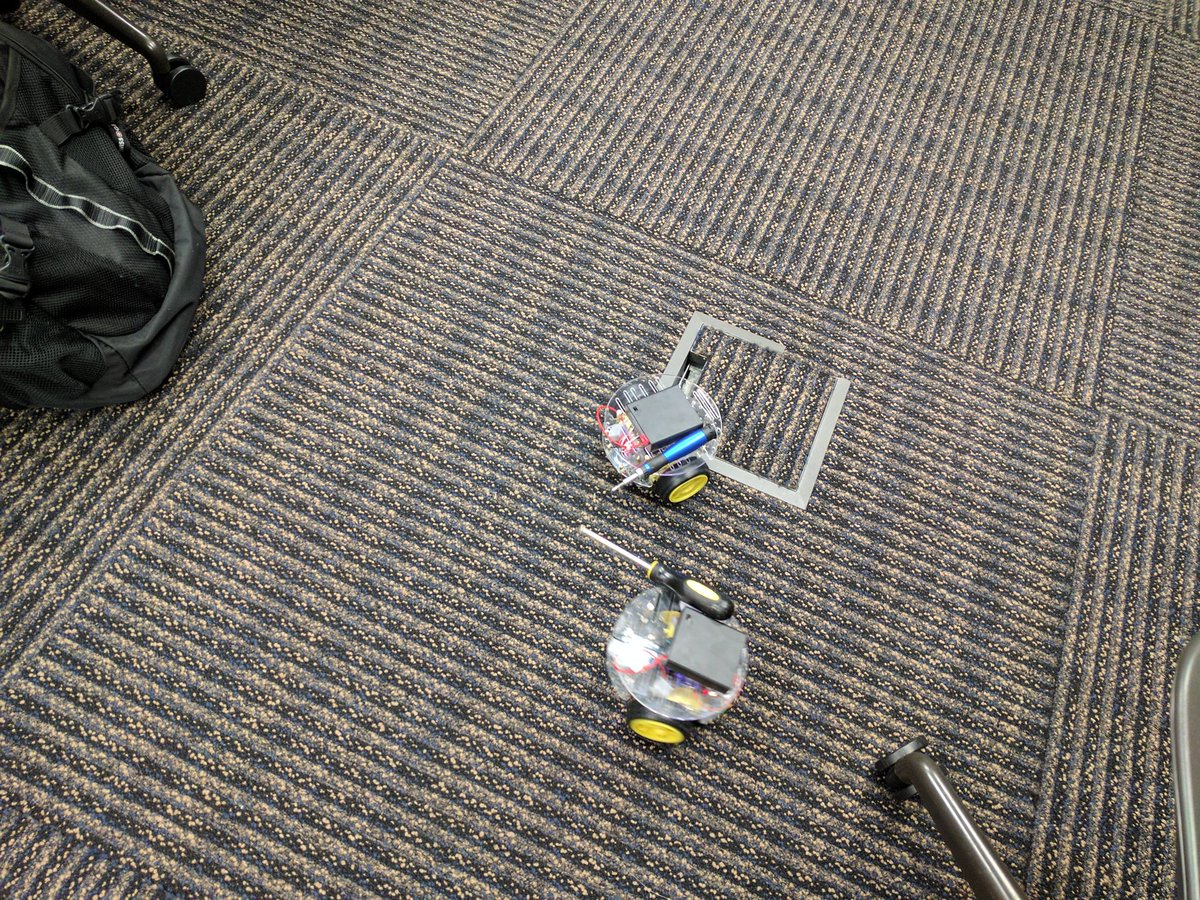 MemphisGameDev's tweet photo. Knew it had to happened sooner or later. #memtech #nodebots #hackmemphis https://t.co/LQvQKQxK0J