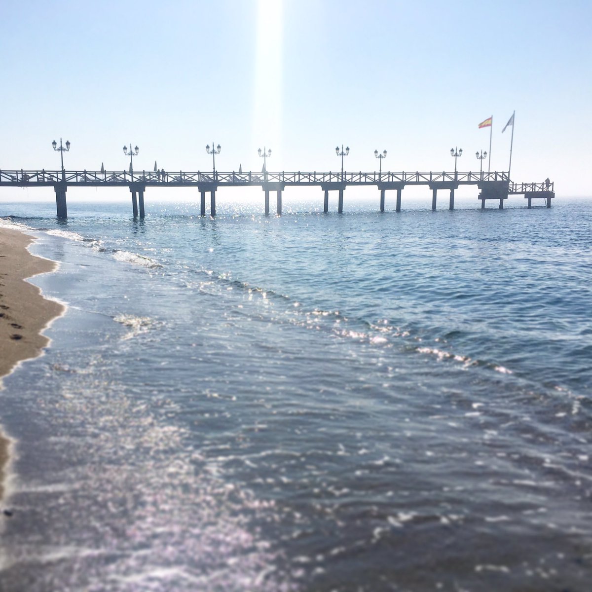 The first one on the beach #Marbella #beachlife #holidays