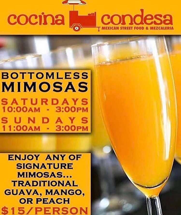 No weekend is complete without #bottomlessmimosas! 🥂🍾