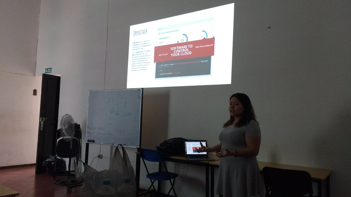 SL_Puebla's tweet photo. Gloria Palma de @OpenStackMexico nos presenta #OpenStack 🎉 https://t.co/EyYiTDeBsP