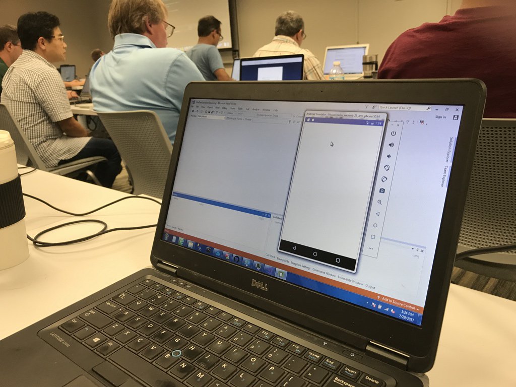 davidortinau's tweet image. we just got an Android ARM emulator to run on Win8 and run an app. Major accomplishment born of patience. #XamarinDevDays #emulatorsSuck