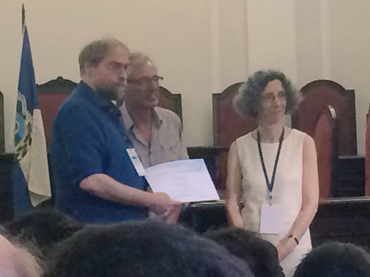 IanHesketh's tweet photo. Andreas Sommer accepts the DHST Dissertation prize at #ichst2017 https://t.co/AyN0Vd8PXH