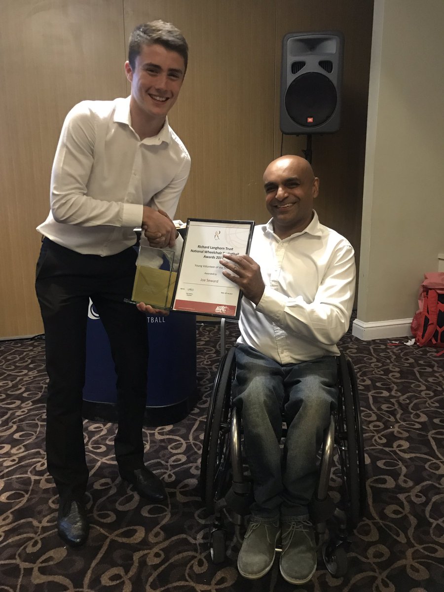 BritWheelBBall's tweet photo. The first awards of this evening go to Keith Batty - Official of the Year &amp; Joe Seward Young Volunteer of the Year #Congratulations #RLT2017 https://t.co/15HaOh3cw9