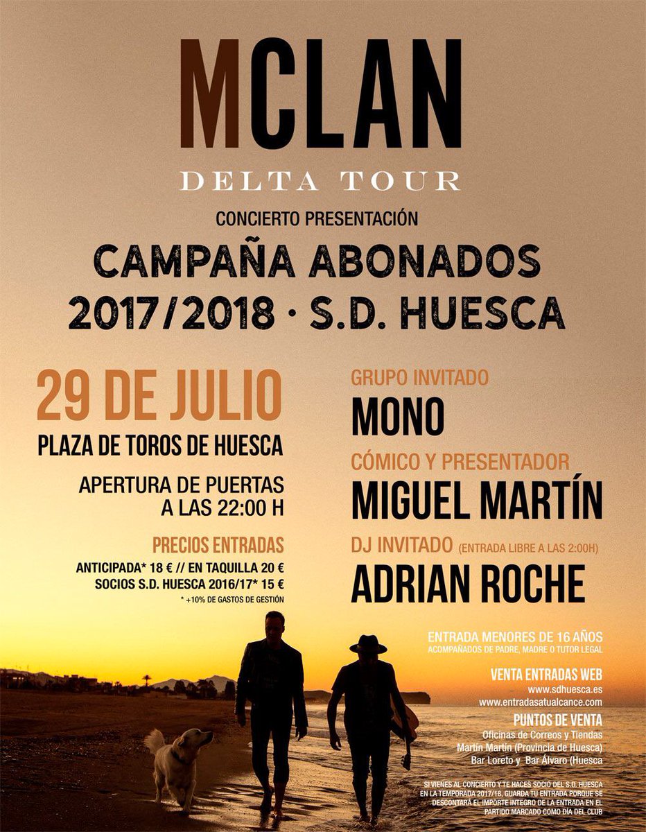 AdrianRocheDj's tweet photo. La @SDHuesca  con la colaboración de Di-Versión #Festival nos dan la ocasión de disfrutar de #MCLAN plaza Toros #huesca https://t.co/G3E8gDNgmo
