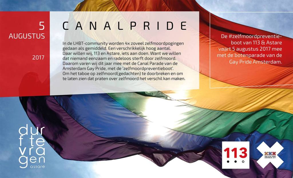 Zelfmoordpreventieboot tijdens Canal Pride dejongeidealist.com/2017/07/29/zel…