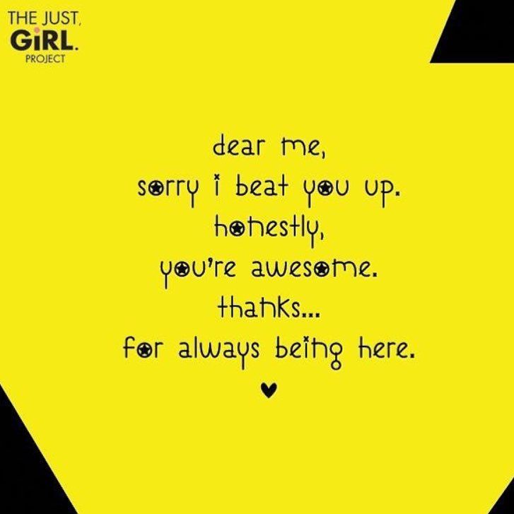 justgirlproject's tweet photo. Dear me...💛 #JustGirlProject https://t.co/TuhK2xF7SK