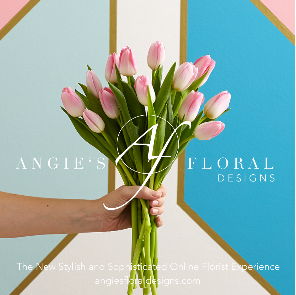 AngiesFloral's tweet photo. Angie's Floral Designs is the new stylish and sophisticated online florist experience. #elpasotexas #startup #floraldesign #tulips #logo https://t.co/J7mbJczM6e
