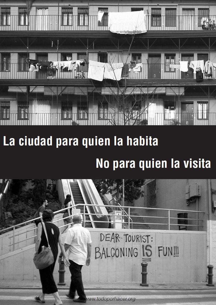 TodoPorHacer1's tweet photo. La ciudad para quien la habita,
no para quien la visita

No es "turismofobia", es defensa del barrio https://t.co/SZJeNkjuoq