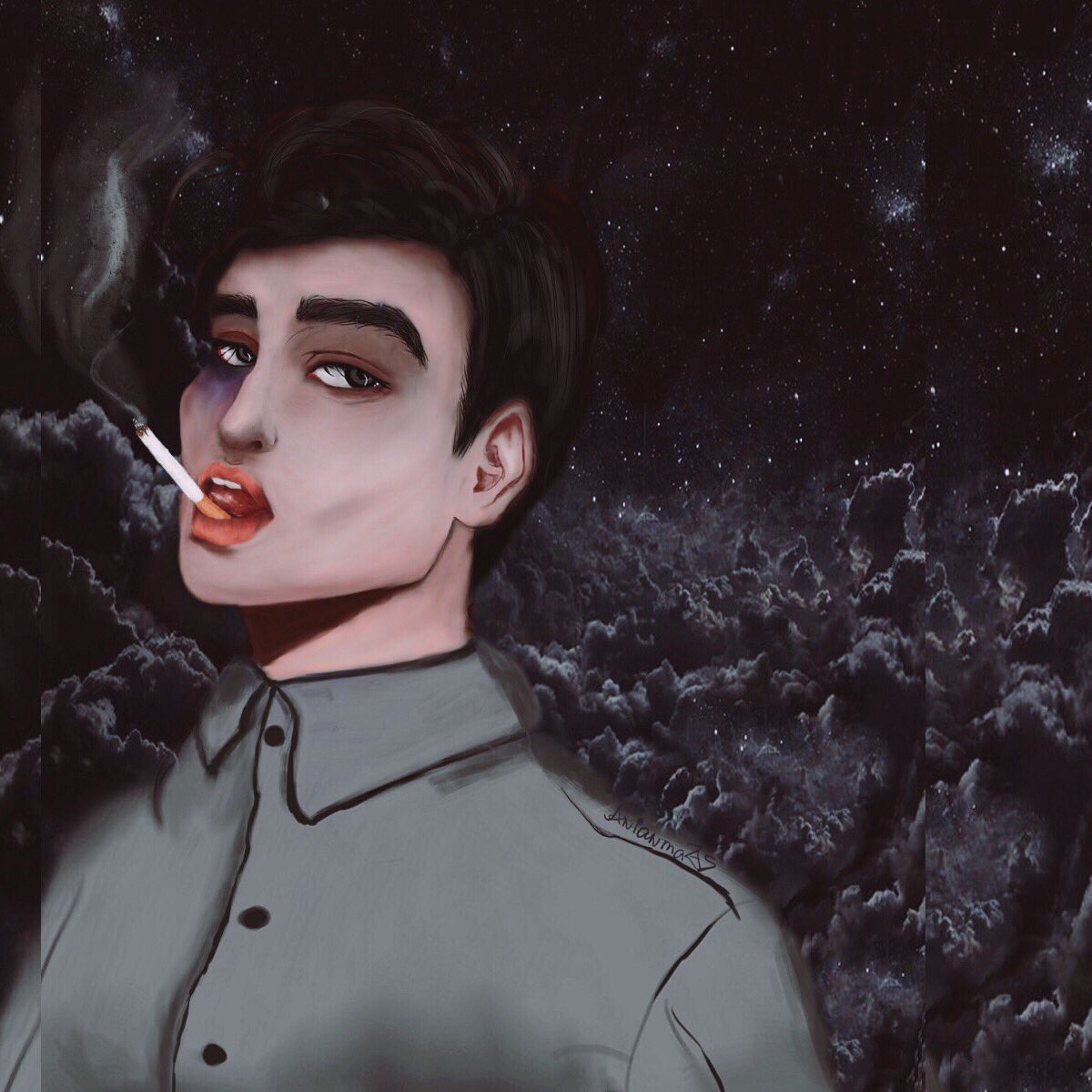 maybeaina's tweet photo. #art #boy #smoke #nightsmoke #gray #someproblems эх https://t.co/1AX5WuCXW6