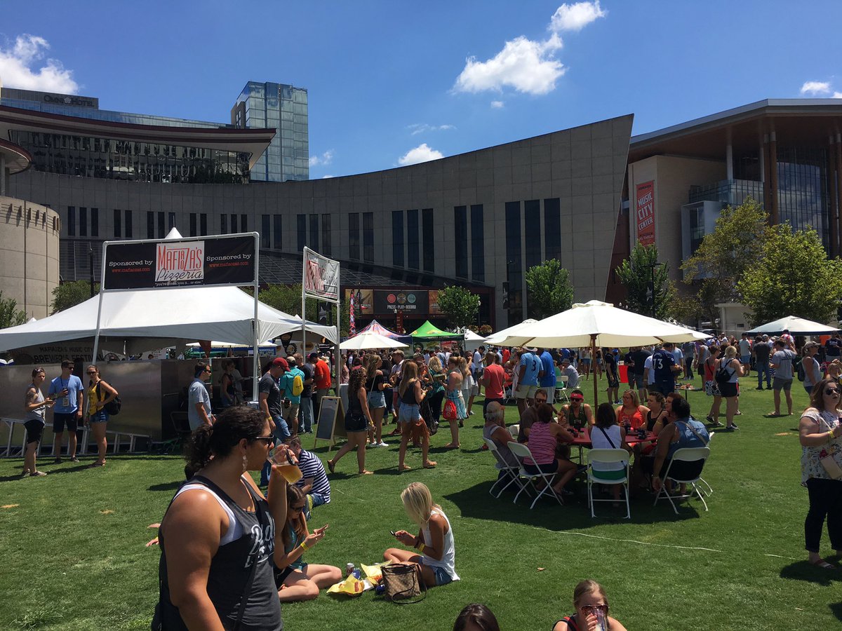 Nice day for a beer festival. <a href="/MCBrewersFest/">MusicCityBrewersFest</a>