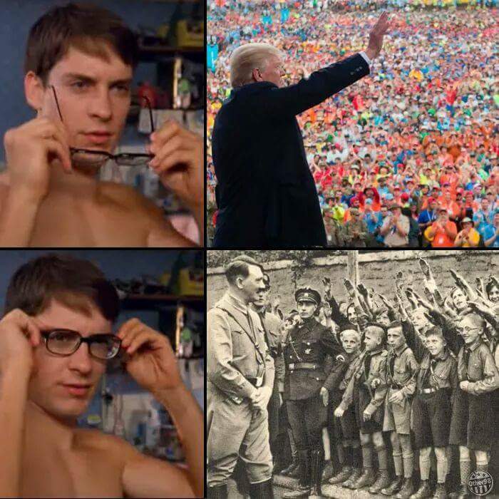 impeachtrump's tweet photo. Let's be real, @realDonaldTrump is a fascist. The time has come to #ImpeachTrump! https://t.co/eVxD75dY72