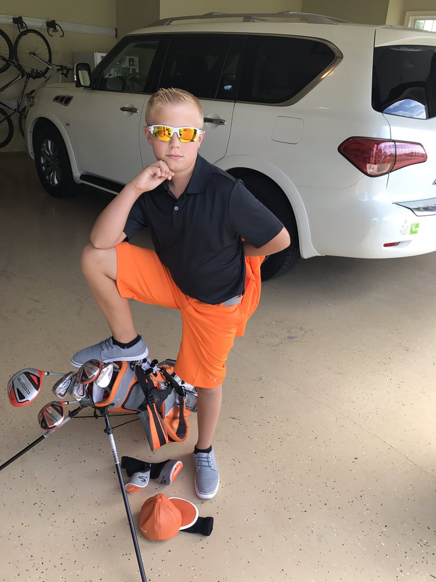 czb14's tweet photo. Kid loves Rickie #fowler https://t.co/8eozq6B2Oq