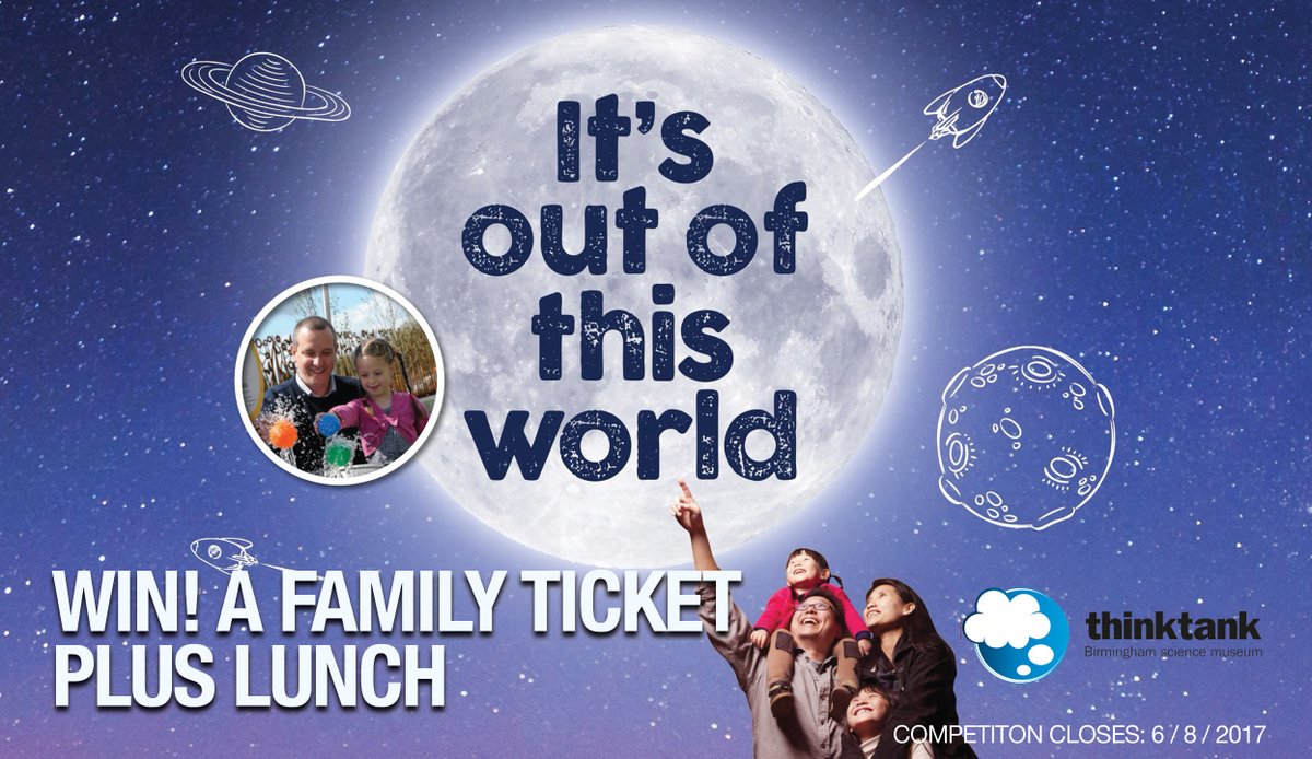 WhatsOnBrum's tweet photo. #WIN!
A FAMILY PASS (a family of 5 with max 2 adults) to @thinktankmuseum + a lunch voucher up to £25. FOLLOW + RT before 6/8 to enter! https://t.co/mCZO8fBEYH